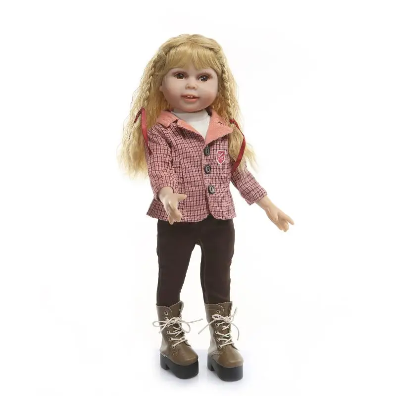 

Fashion Model BJD Reborn Dolls with Blonde Long Hair Bonecas Girls Toys Gift