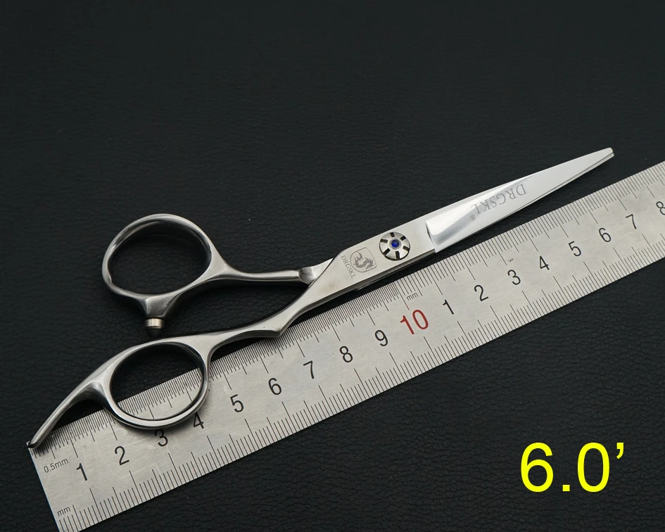 DRGSKL Горячая 5,5/6,0 дюймов ножницы для волос высокого качества, Профессиональные Парикмахерские ножницы для волос истончение ножницы матовая ручка