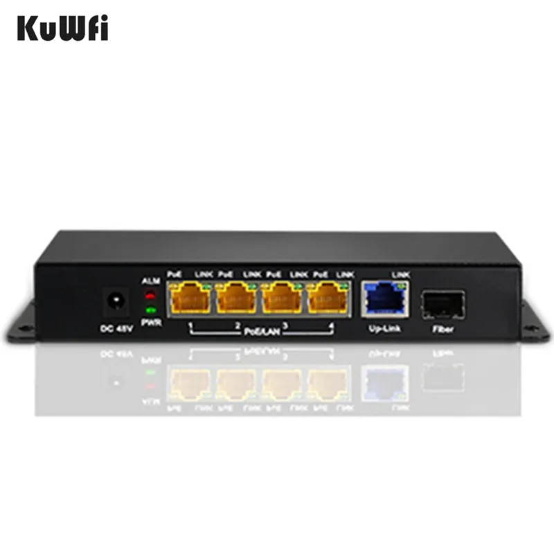 KuWfi 5 портовый коммутатор POE Ethernet 48В гигабитная сеть switchs для сетевых ip камер или