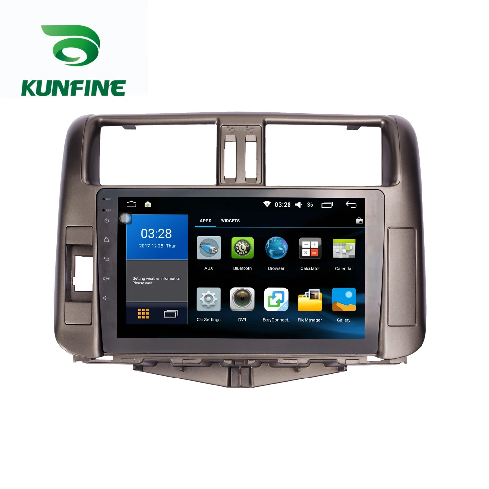 Автомобильный радиоприемник для Toyota Land Cruiser 2010 13 Восьмиядерный 1024*600 Android 10 0