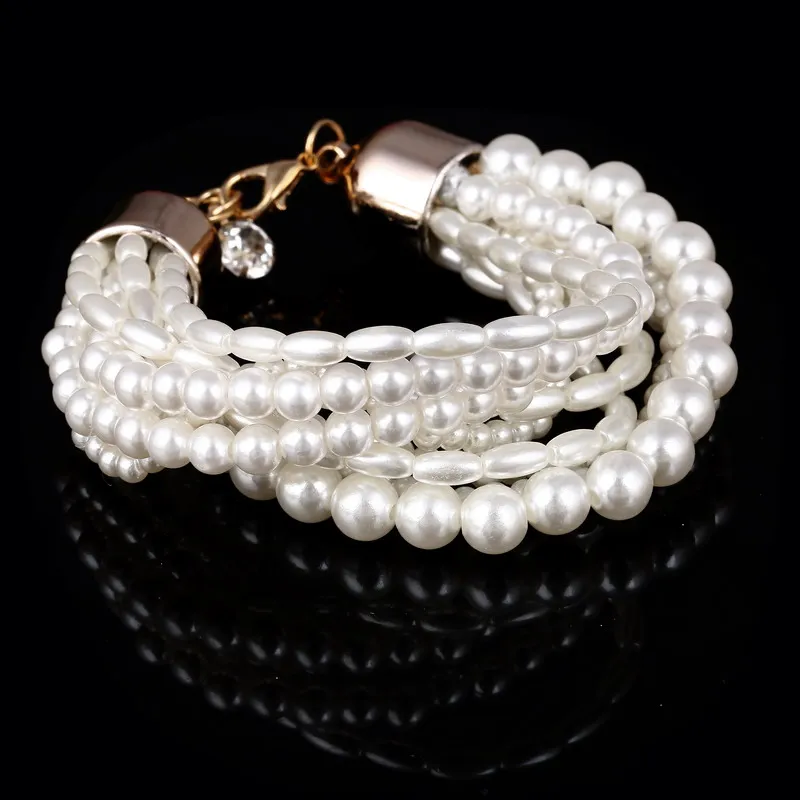 ZOSHI модные аксессуары имитация жемчуга для женщин с многослойным покрытием