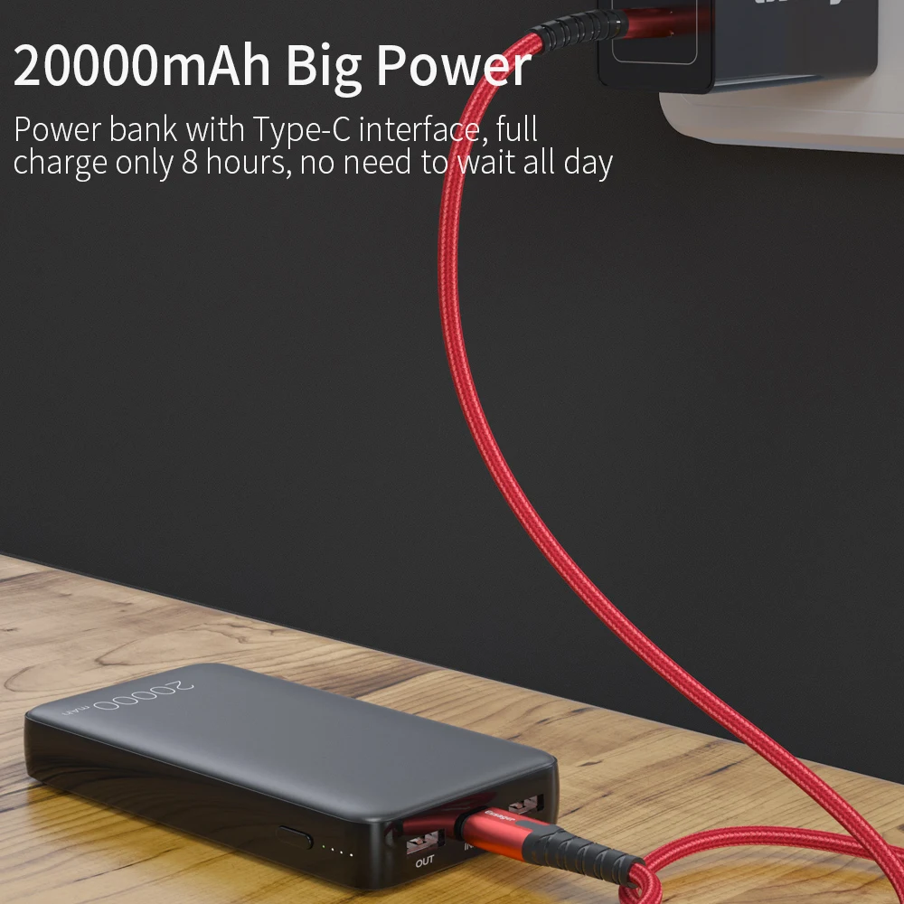 Essager, 20000 мА/ч, зарядное устройство, быстрая зарядка, 3,0 USB C PD, быстрая зарядка, 20000 мА/ч, зарядное устройство для Xiaomi, портативное зарядное устройство, внешний аккумулятор