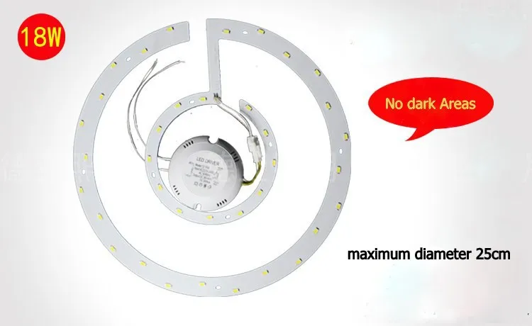 12W 150MM SMD5730 LED Ring-shaped Replacing ceiling light panel no dark areas Board with Transformer and magnet AC110V-240V | Лампы и