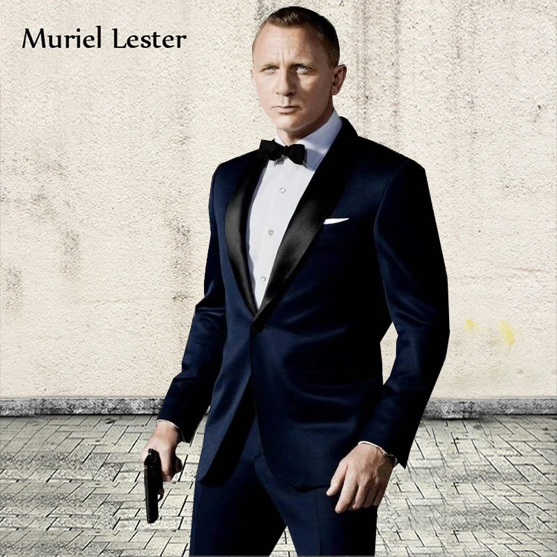 Ml 64 2018 курение masculino Для мужчин костюмы Куртки темно синий с черные TERNO стройная