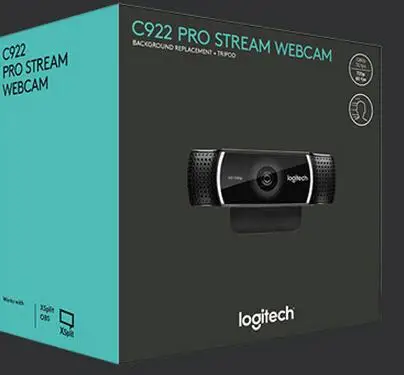 Оригинальная веб-камера logitech C922 Pro Stream, веб-камера с микрофоном, Full HD 1080 P, видео с автофокусом, веб-камера 14MP-C920, обновление