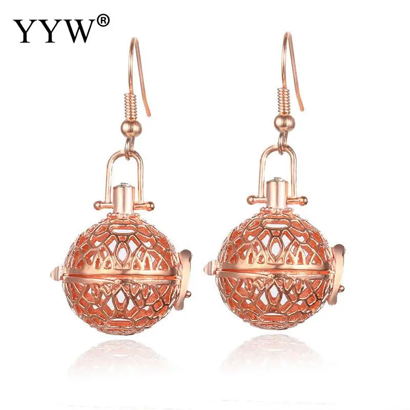 Новинка медальон для женских сережек с диффузором эфирного масла серьги шарики