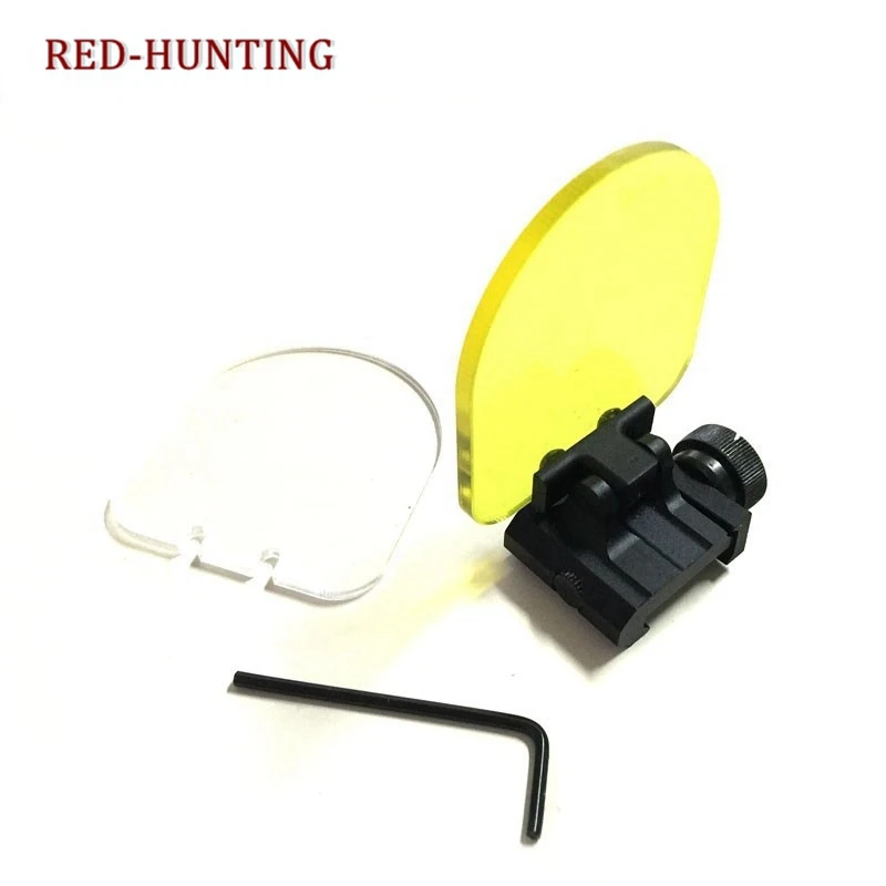 Оптический прицел 20 мм QD для охоты на открытом воздухе складной прозрачный