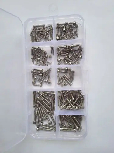 200 шт. M2 шестигранный болт Шестигранная головка с круглой головкой набор