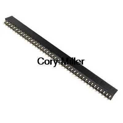 

80 Pins Double Row Flat Header Socket Connector