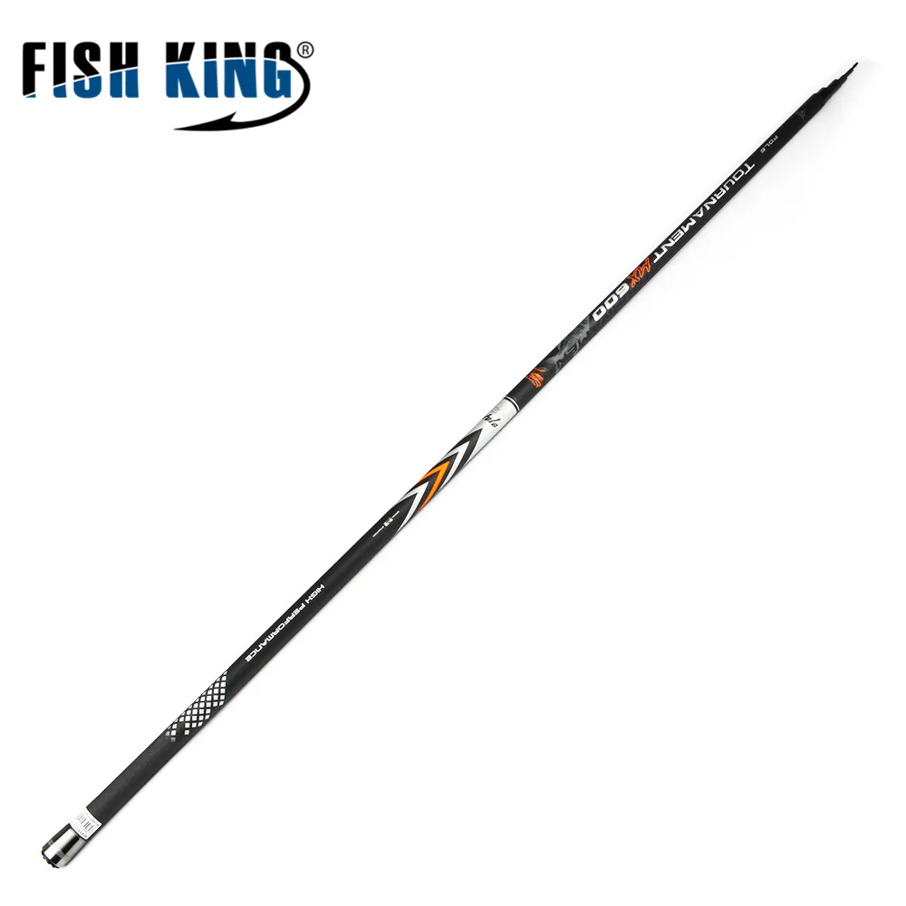 

FISH KING, стандартная ручная удочка для ловли карпа, длина 5-6 м, вес 130 см, вес 10-30 г, карбоновая телескопическая удочка