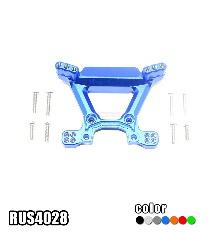 CNC алюминиевый сплав Передняя ударная башня-набор RUS4028 для 1/10 TRAXXAS RUSTLER 4X4 VXL 67076-4 |