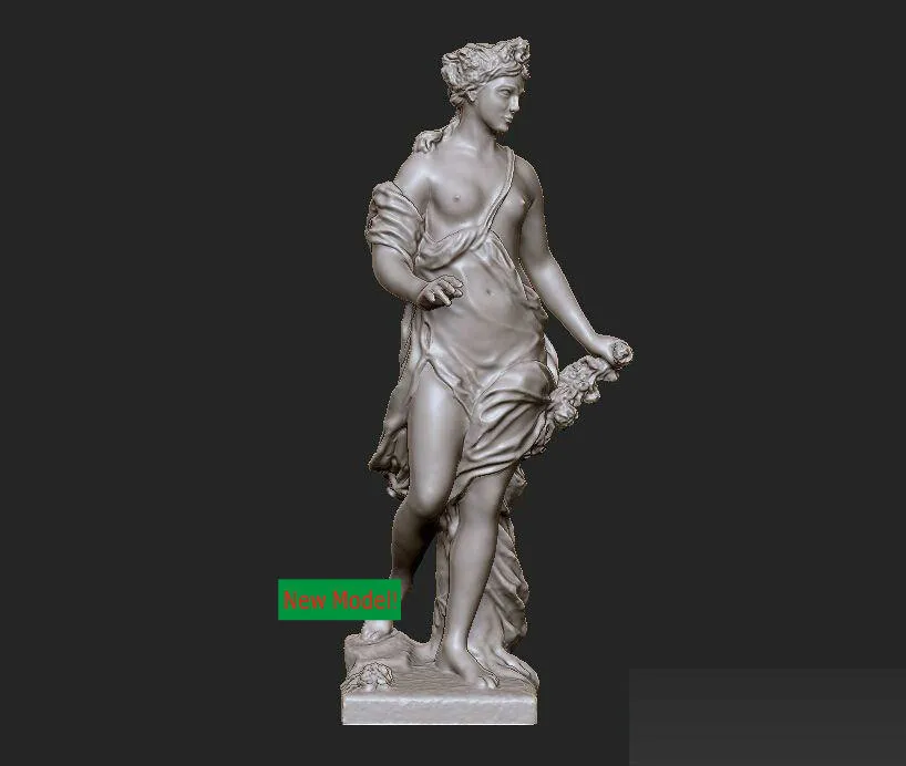 

New model 3D model for cnc or 3D printers in STL file format God of flora