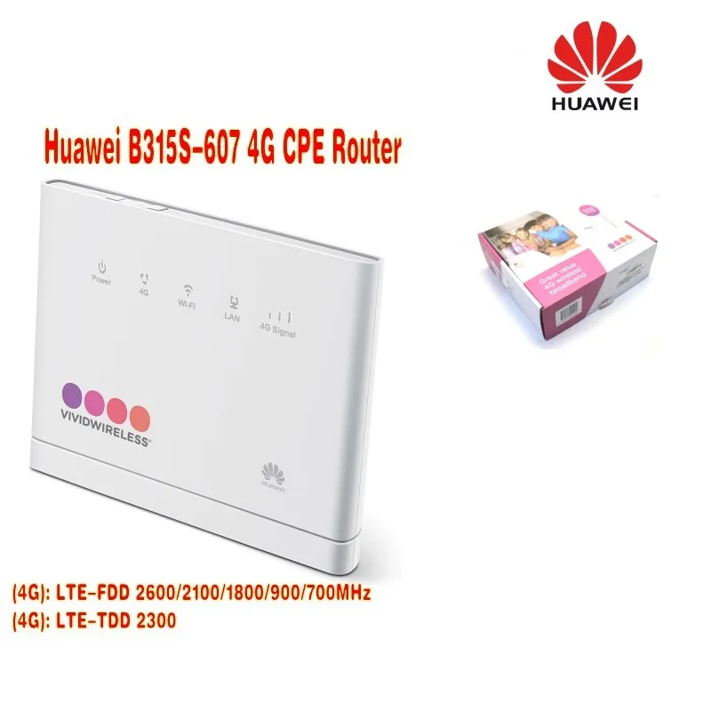 Huawei B315 B315s-607 LTE FDD700/900/1800/2100/2600  TDD2300Mhz