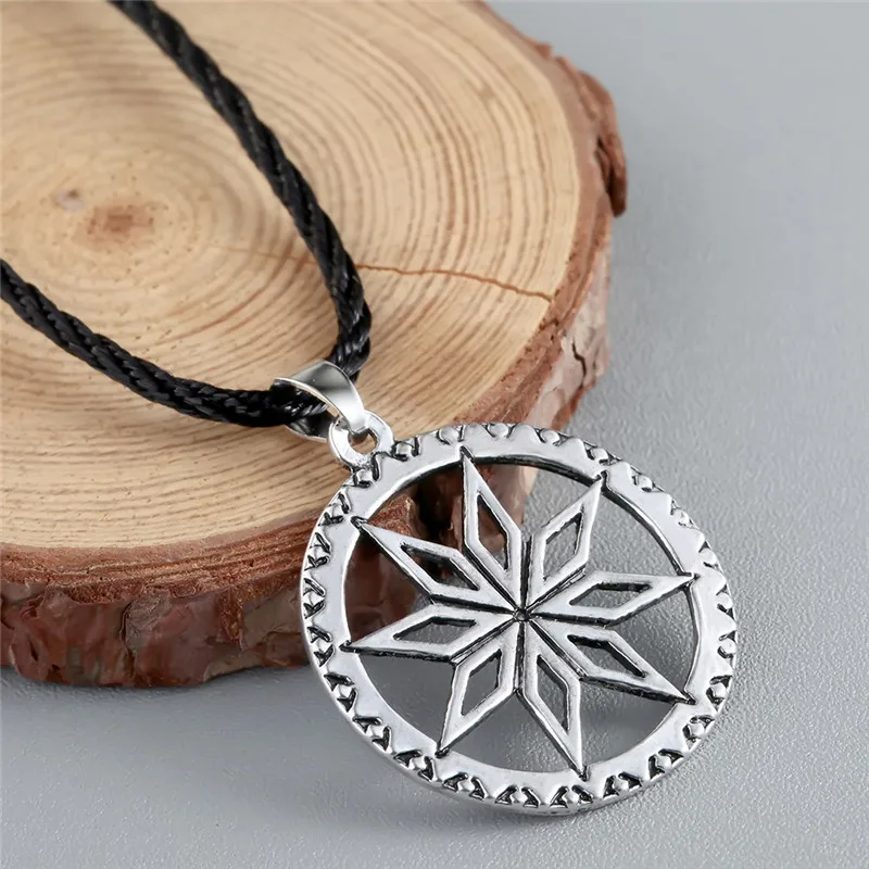 Viking кулон Valknut мужское ожерелье круглый языческий религиозный человек славянский Серебряный Женский стимпанк Ювелирное колье в тибетском стиле амулет