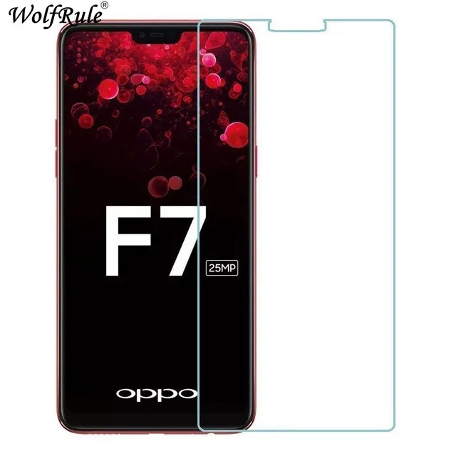 2 шт. Защитное стекло для экрана OPPO F7 закаленное против царапин пленка F 7 Защитная