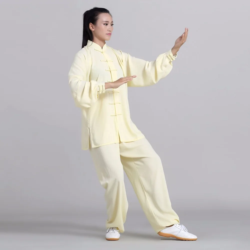 Традиционная китайская одежда унисекс 14 цветов форма для кунгфу ушу тайчи костюм