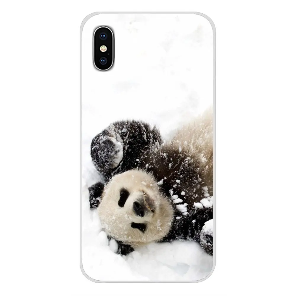 Для Samsung Galaxy S4 S5 MINI S6 S7 edge S8 S9 S10 Plus Note 3 4 5 8 9 Super Cute Panda Rolling аксессуары чехлы для