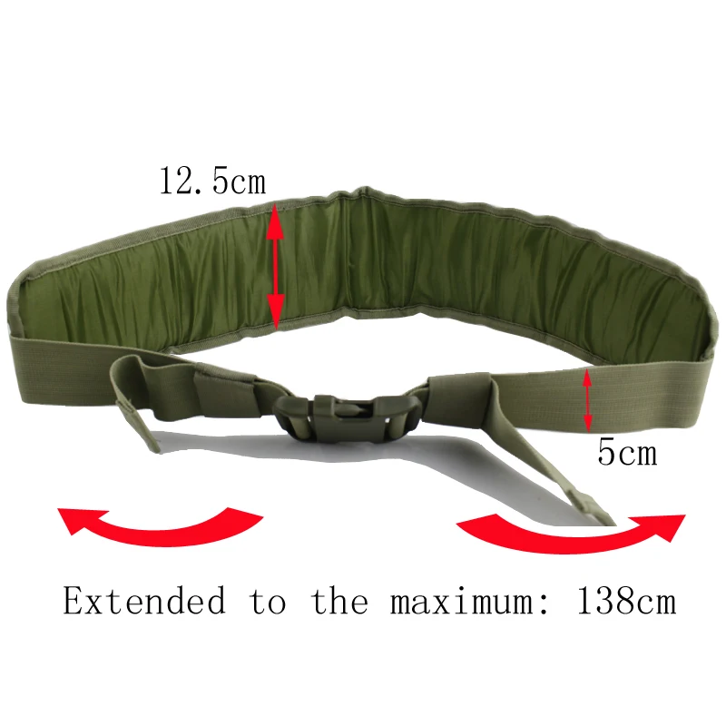 

Tactical Molle Padded Molle Waist Belt Airsoft Combat Waist Support