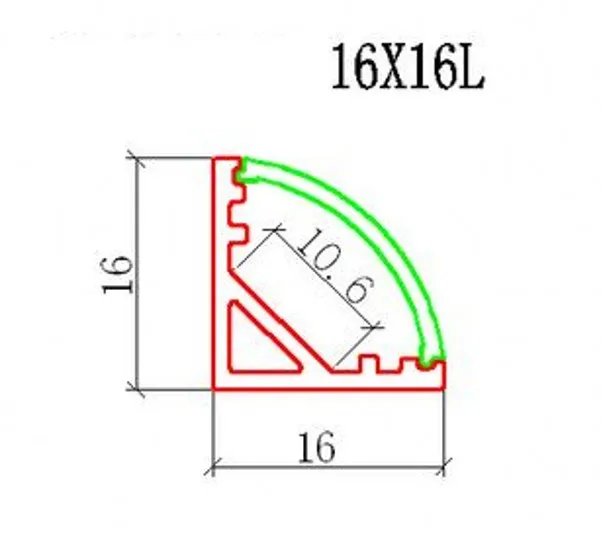 20 комплектов 100 см led алюминиевый профиль полоса светильник 10-12 мм PCB