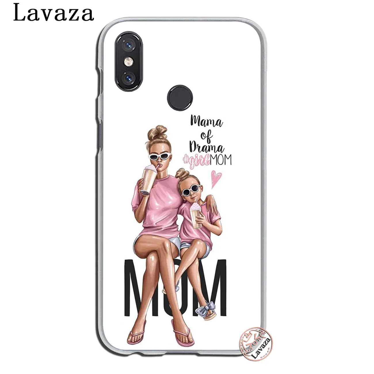 Модный чехол для мамы и дочки с черными каштановыми волосами для Xiaomi Mi 9 9T CC9 CC9E A3 Pro 8 SE A2 Lite A1 pocophone f1 6X MAX 3 - Цвет: 7
