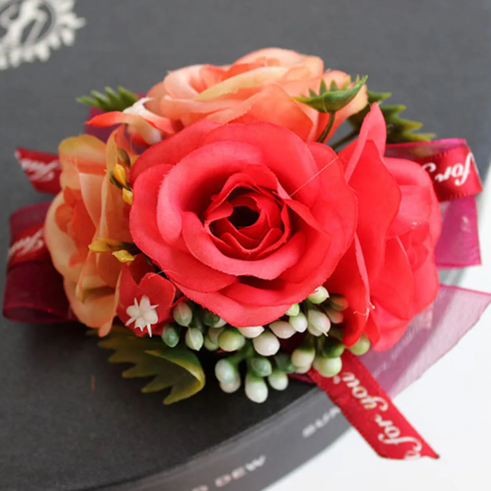 HOT Bride Bouquets Groom Boutonniere Wedding Flower for Prom Party NDS66 | Дом и сад