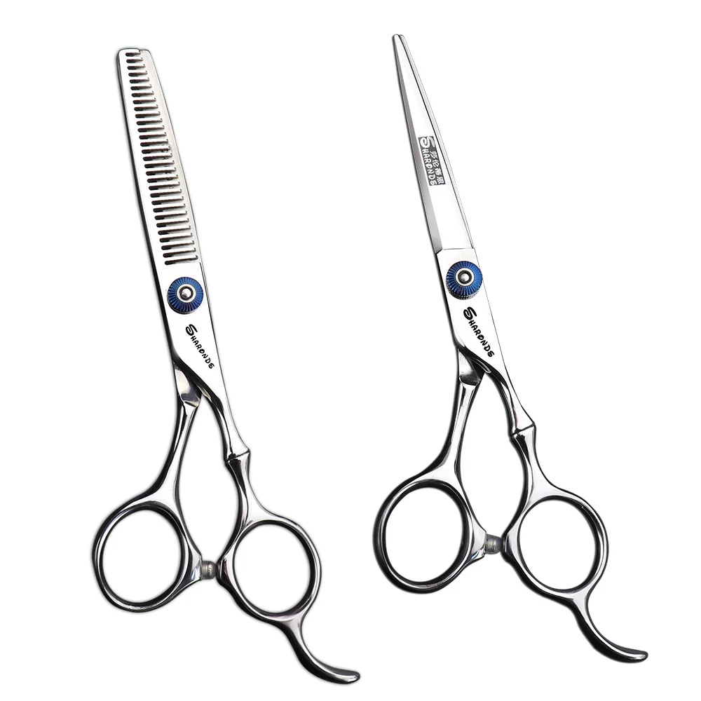 B 6 inch set 20-25 5,5 6 дюймовые ножницы из нержавеющей стали для домашних животных и собак, ножницы для резки, филировочные ножницы, острые ножницы для стрижки кошек, парикмахерские режущие инструменты, набор - Цвет: B 6 inch set 20-25