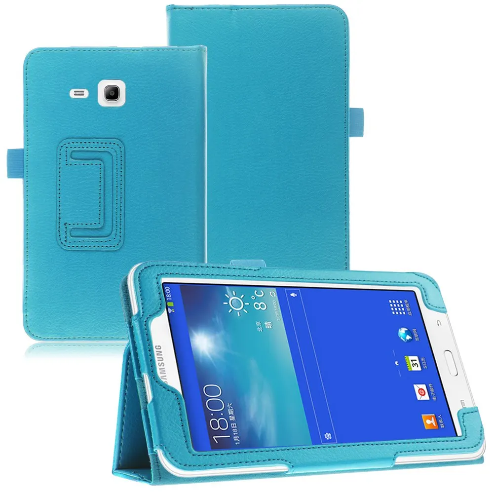 Для Samsung Galaxy Tab E 9.6 T560 T561 Планшеты случае Одежда высшего качества смарт PU кожаный