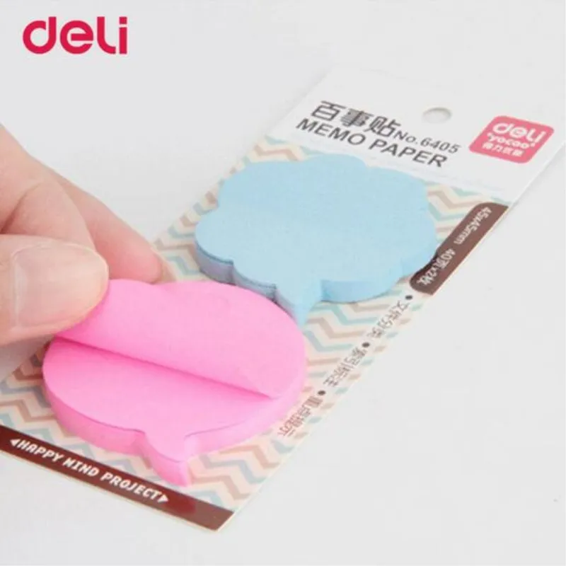 Deli 80 листов корейские Липкие заметки креативный почтовый блокнот Filofax блокноты