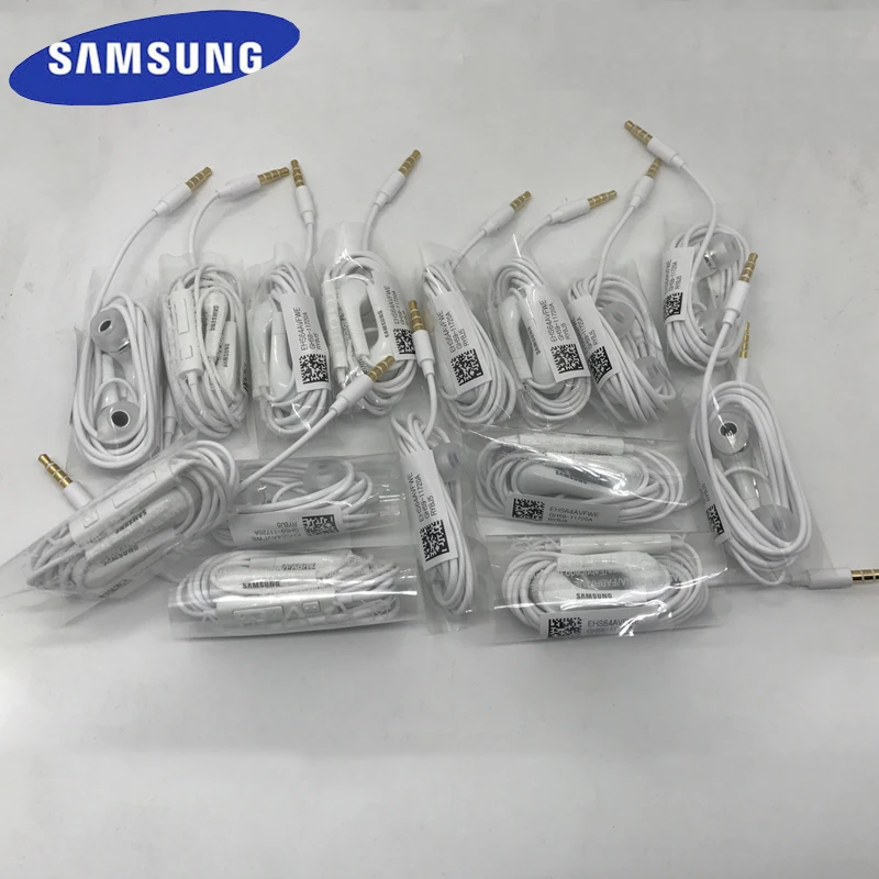 Оригинальные наушники SAMSUNG EHS64 оптовая продажа проводные 3 5 мм с микрофоном для