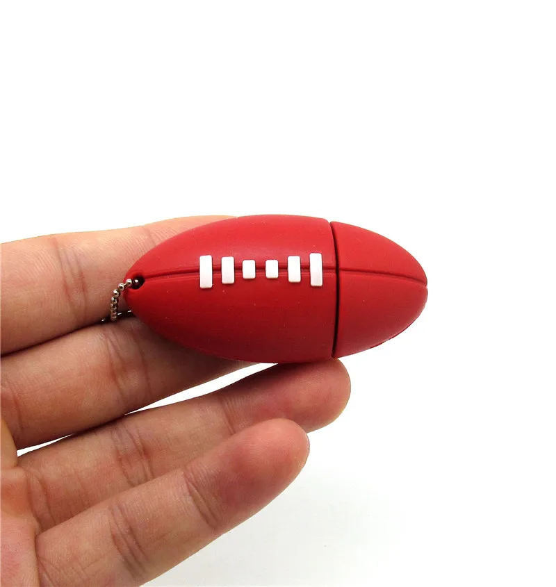 Красный мягкий футбол модель Ручка drive personalizado спортивный мяч usb флеш накопитель u