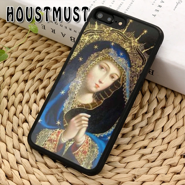 HOUSTMUST Богоматерь Девы Марии Кристиан чехол Чехол для iPhone 5 5S 6 S 7 8 X XR XS max samsung galaxy S6 S7