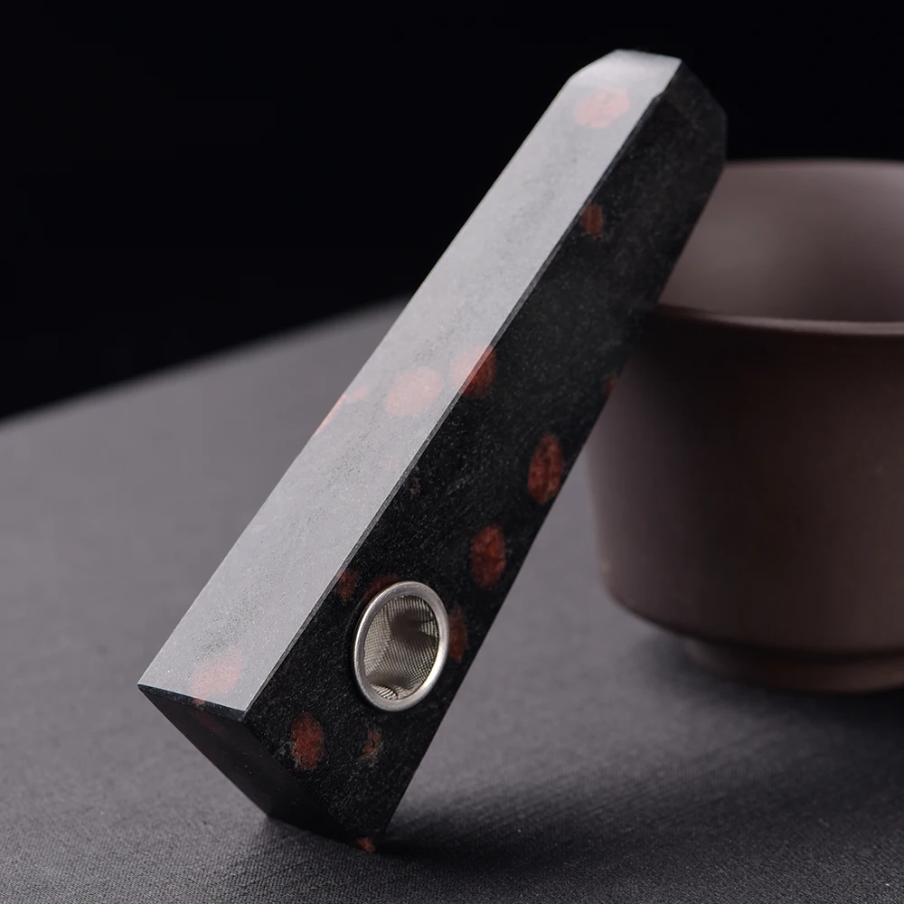 Runyangshi красивый натуральный кристалл дымовая труба фильтр кварцевый гранат