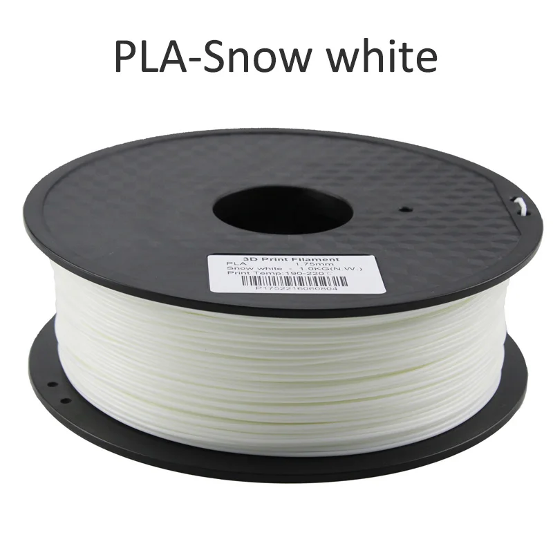 snow white filament HUAFAST PLA нити для 3d принтера материалы 1,75 мм 1 кг/0,25 кг ABS 3D печать Ручка нити пластиковые детали подходят для creality - Цвет: snow white filament