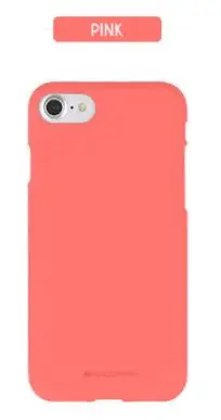 pink Мягкий силиконовый матовый резиновый чехол Mercury Goospery для Apple iPhone 5 5S 6 6S 7 8 Plus X XR XS Max - Цвет: pink