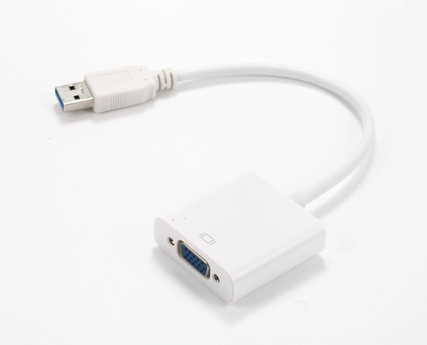 USB 3.0 к VGA Женский Графический конвертер Дисплей Кабель-адаптер 100 шт