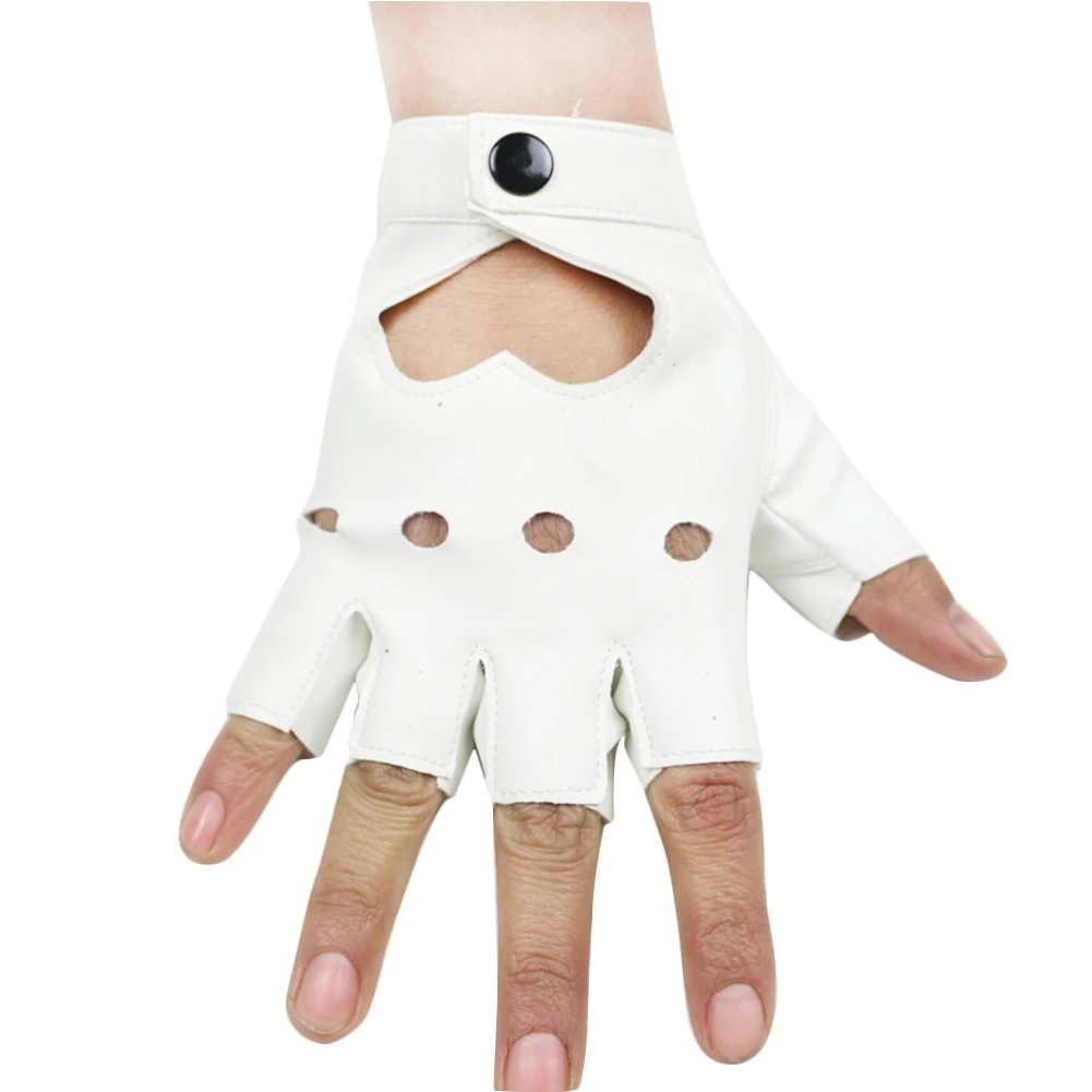 Модные женские перчатки YJSFG HOUSE кожаные короткие в стиле панк велосипедные с