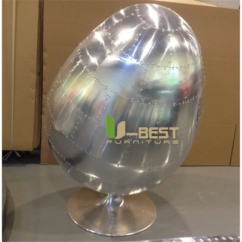 U-BEST мебель для гостиной стекловолокно глазное яблоко стул, стекловолокно овальный, в форме яйца в форме стул