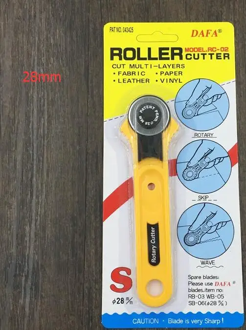28 mm tool holder Taiwan Dafa RC-12 роторная фреза 45 мм и 28 мм значок шьют квилтеры квилтинг текстильных ремесел корт - Цвет: 28 mm tool holder