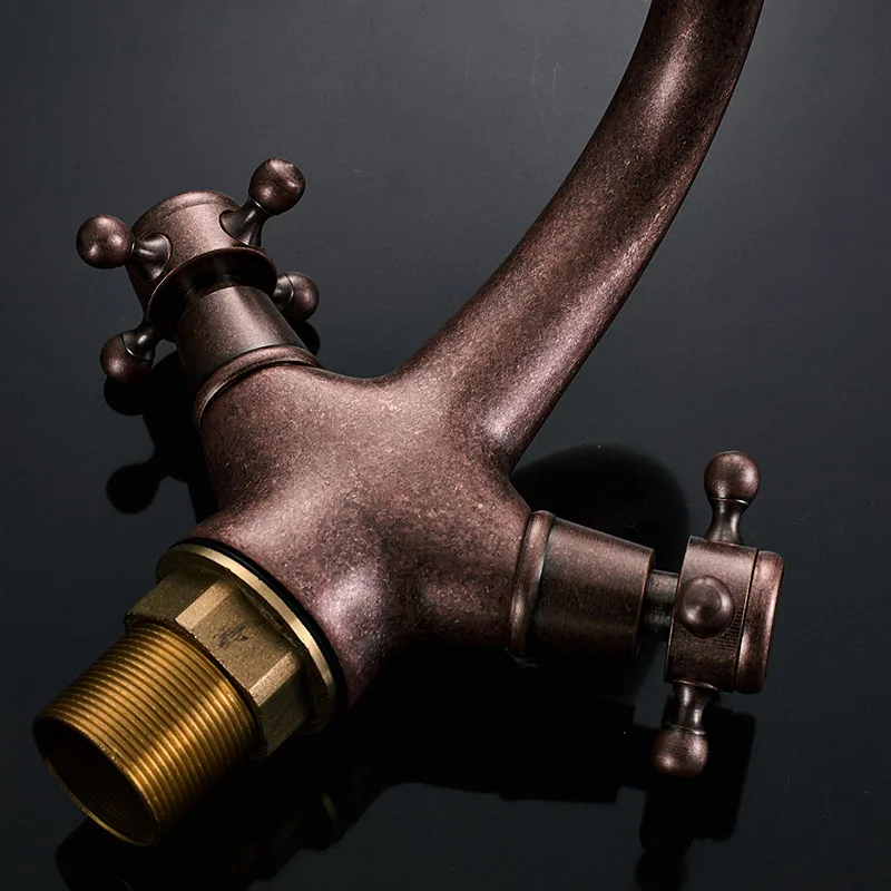 Латунный позолоченный античный кран в римском стиле смесители для раковины