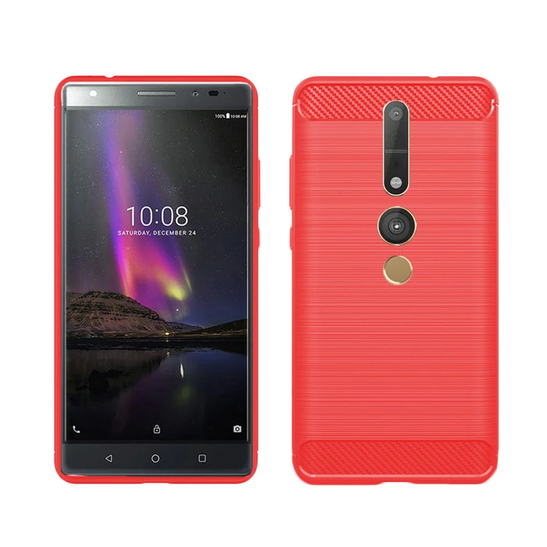 Чехол для Lenovo Phab2 Pro PB2-690M PB2-690N из углеродного волокна прочный защитный мягкий