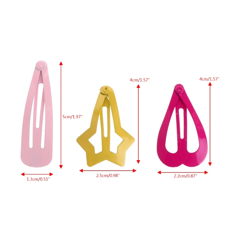 6 шт. детская одежда для маленьких девочек в форме сердца звезды заколка волос