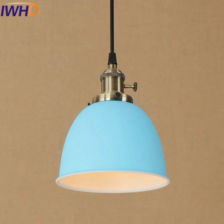 IWHD железные лампары промышленные винтажные подвесные светильники светодиодные