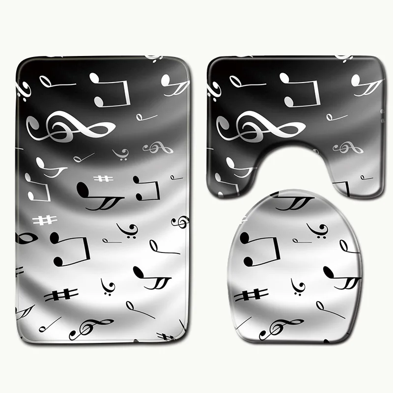 3 шт. Противоскользящий коврик для ванной комнаты набор ковров нескользящий с