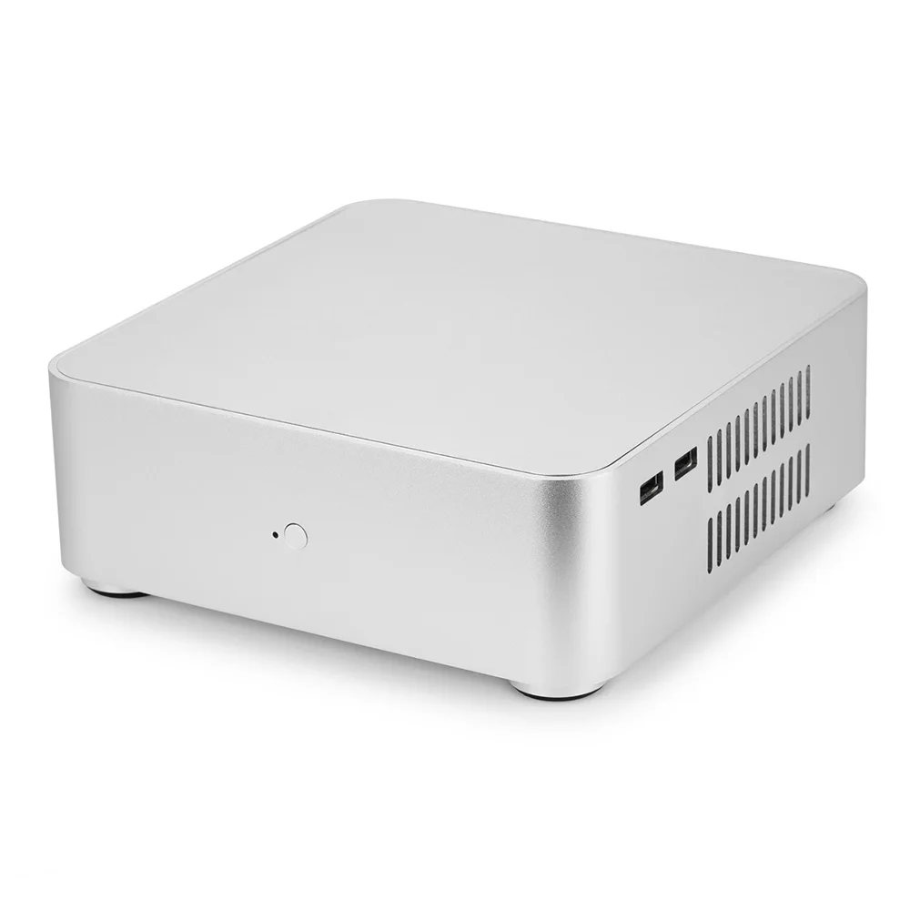 Настольный мини ПК чехол корпус компьютера алюминиевый сплав HTPC Высокое
