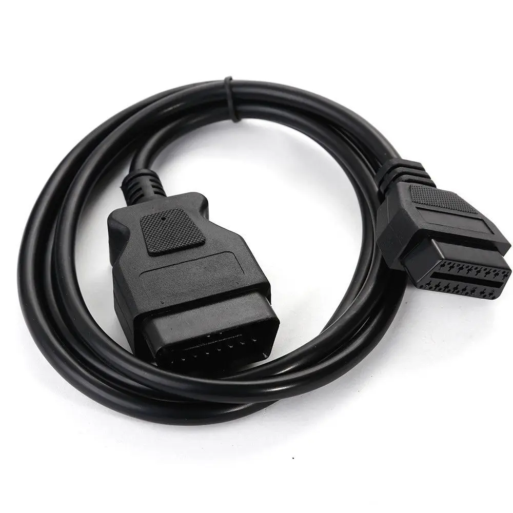 Новинка 1 5 m OBD 2 соединительный кабель 16 Pin разъем мама-папа диагностический