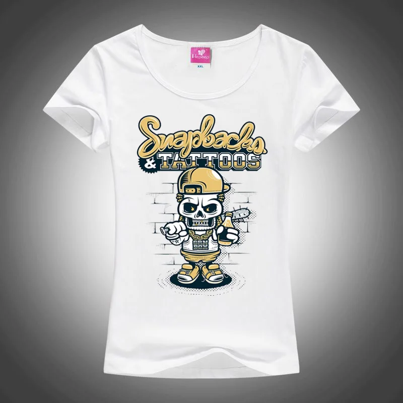 Новая Мода Майка Бейсбол Череп Печати 2017 Летний Новый Стиль Короткий Рукав