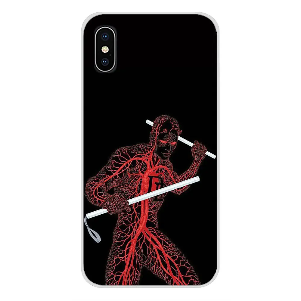 Мобильный Marvel Comics Daredevil красный для LG G3 G4 Mini G5 G6 G7 Q6 Q7 Q8 Q9 V10 V20 V30 X Power 2 3 K10 K4 K8 2017 ТПУ