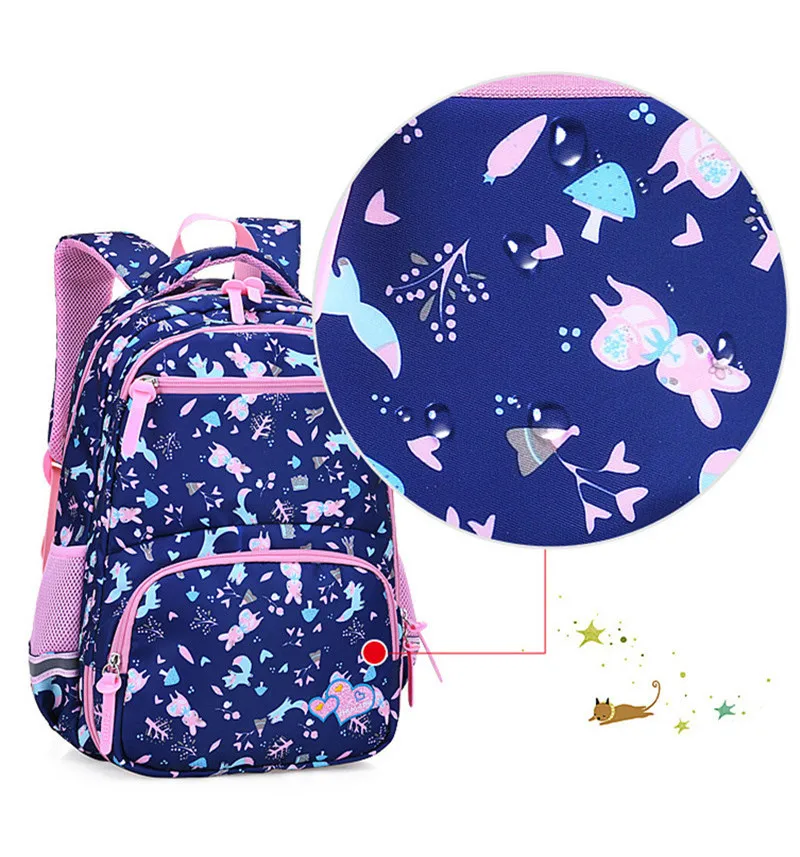 Новые школьные рюкзаки для девочек-подростков 1-6 лет, 2 размера, Большой Вместительный рюкзак для путешествий, детские школьные сумки