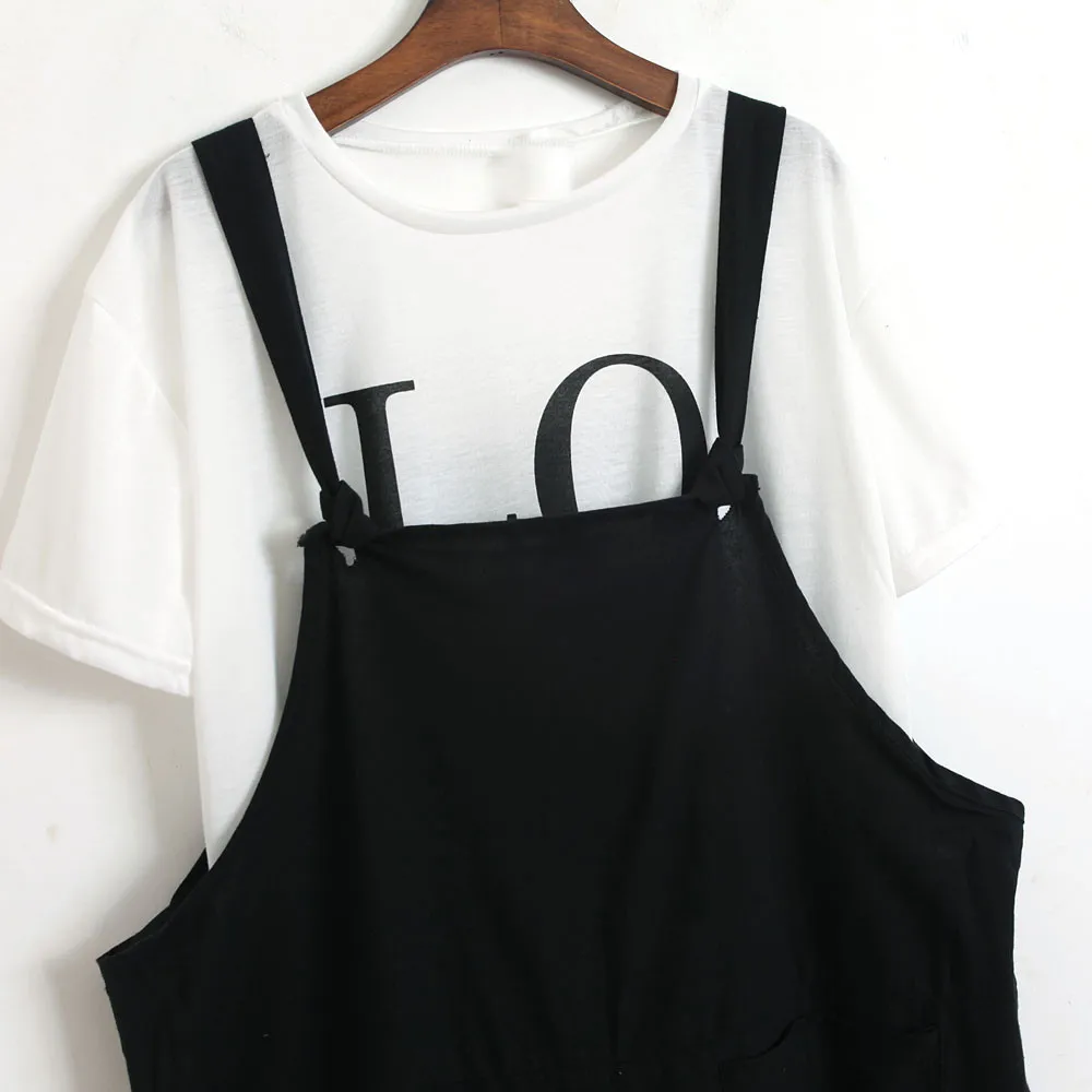 Женский свободный комбинезон с ремнем 2018|Брюки| |