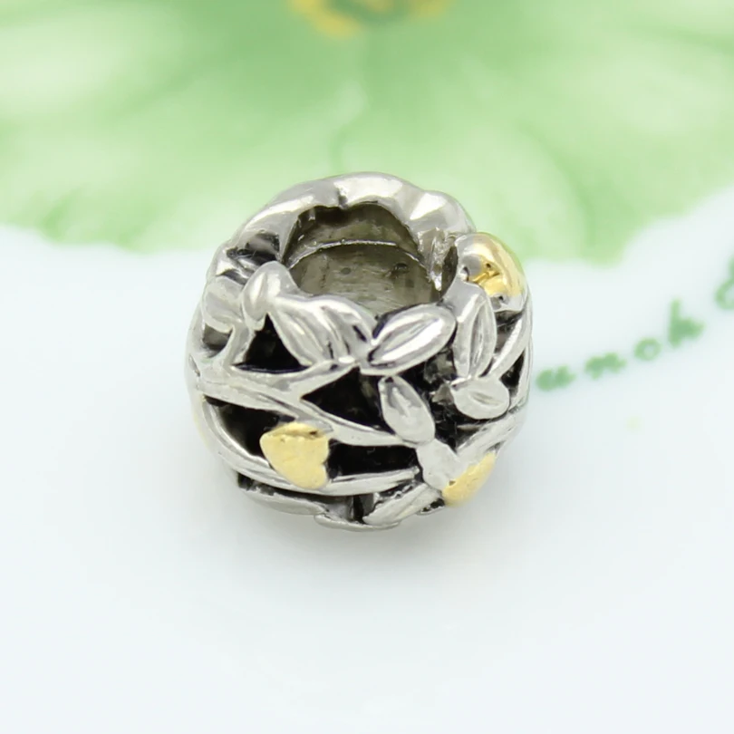 Браслет Пандора с золотыми сердцами в семейном Древе европейские амулеты